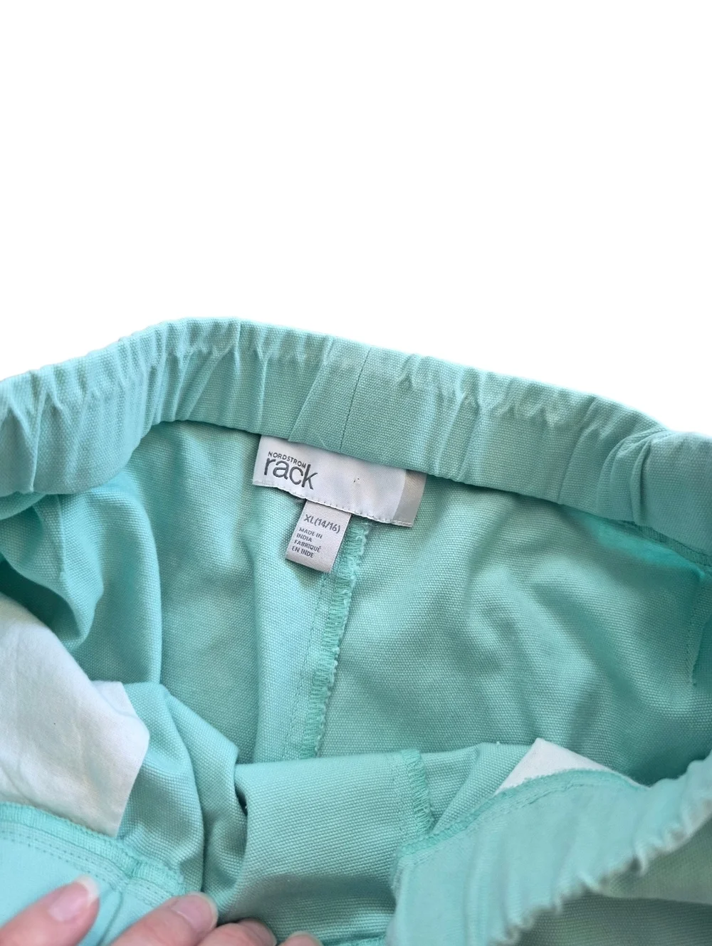 Nordstrom Rack Boys Mint Teal Elastic Waist Casual Shorts XL - Picture 2 of 2
